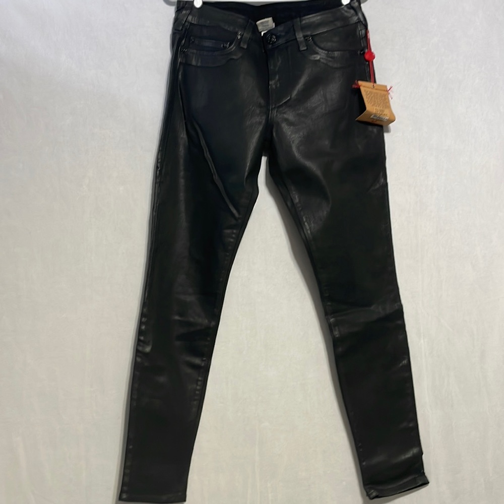 Women’s Black Coated Skinny Jeans